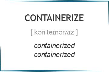 containerize 3 формы глагола