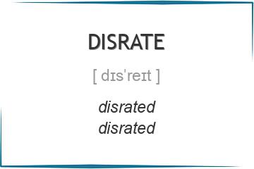 disrate 3 формы глагола