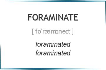 foraminate 3 формы глагола
