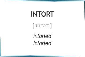 intort 3 формы глагола