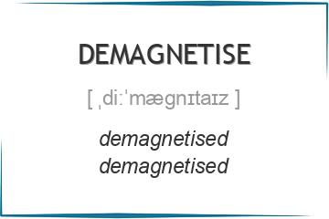 demagnetise 3 формы глагола