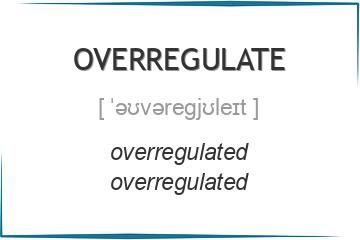 overregulate 3 формы глагола