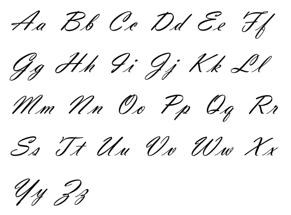 Прописные буквы английского алфавита
