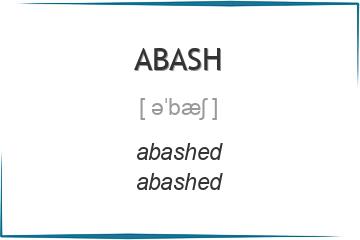 abash 3 формы глагола