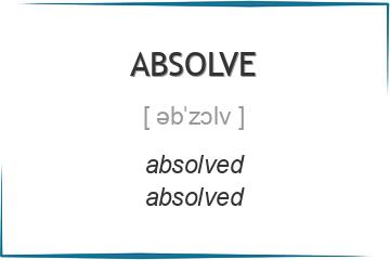 absolve 3 формы глагола