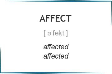 affect 3 формы глагола