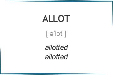 allot 3 формы глагола