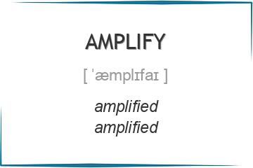 amplify 3 формы глагола