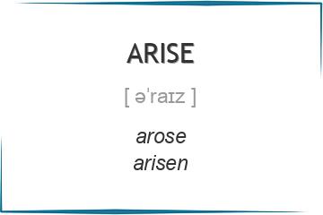 arise 3 формы глагола