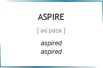 aspire 3 формы глагола