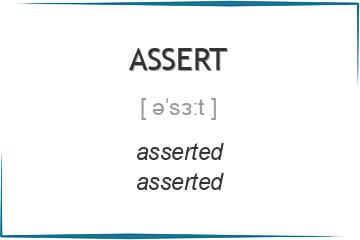 assert 3 формы глагола