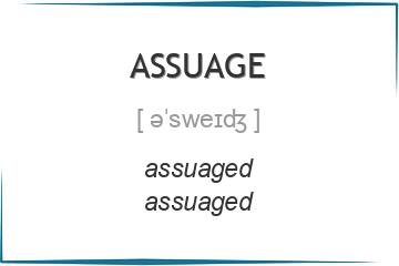assuage 3 формы глагола