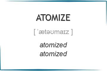 atomize 3 формы глагола