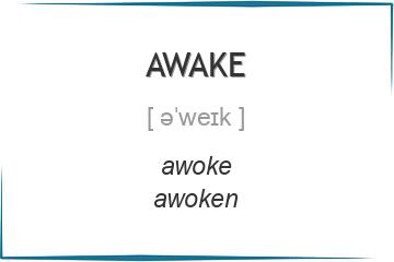 awake 3 формы глагола