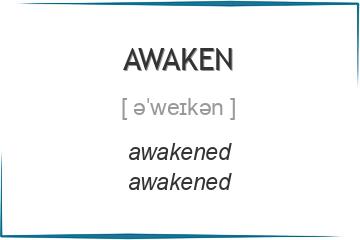 awaken 3 формы глагола