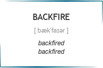 backfire 3 формы глагола