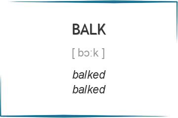 balk 3 формы глагола