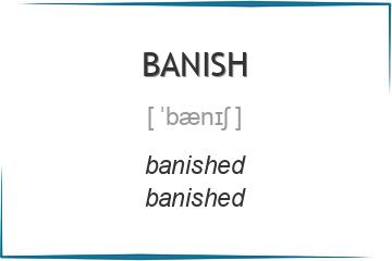 banish 3 формы глагола