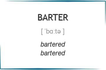 barter 3 формы глагола
