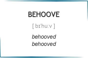 behoove 3 формы глагола