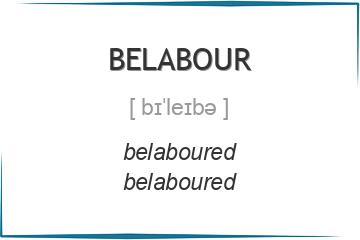 belabour 3 формы глагола