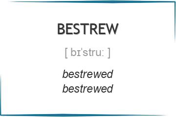 bestrew 3 формы глагола