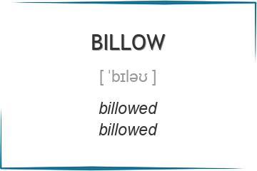 billow 3 формы глагола