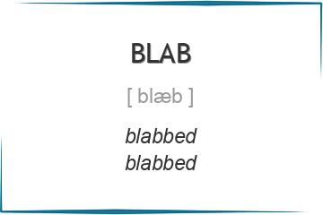 blab 3 формы глагола