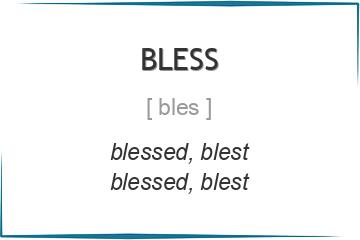 bless 3 формы глагола