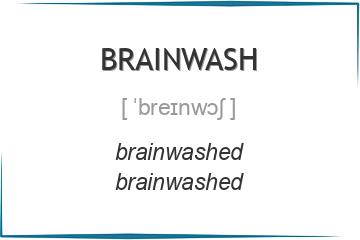 brainwash 3 формы глагола