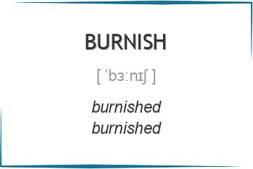 burnish 3 формы глагола
