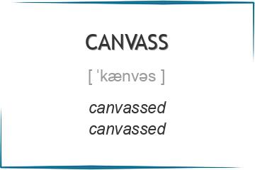 canvass 3 формы глагола