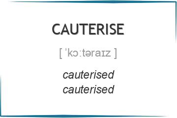 cauterise 3 формы глагола