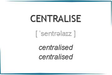 centralise 3 формы глагола