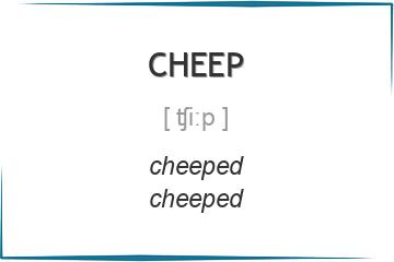 cheep 3 формы глагола