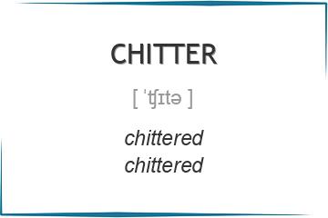 chitter 3 формы глагола