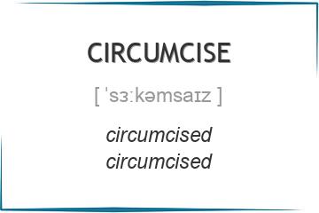 circumcise 3 формы глагола