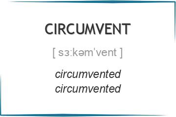 circumvent 3 формы глагола