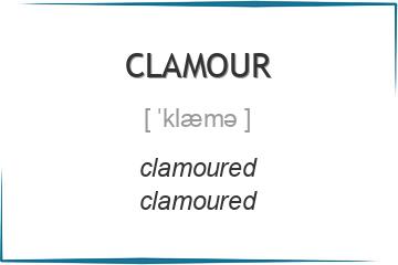 clamour 3 формы глагола