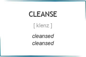 cleanse 3 формы глагола