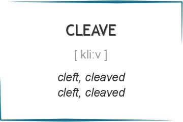cleave 3 формы глагола