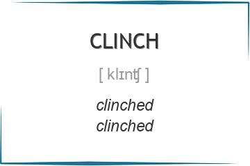 clinch 3 формы глагола