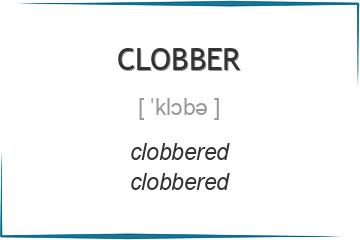 clobber 3 формы глагола
