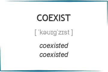 coexist 3 формы глагола