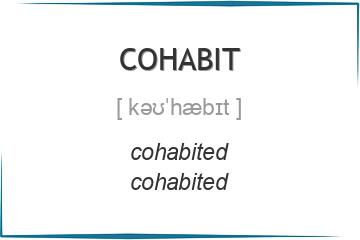 cohabit 3 формы глагола