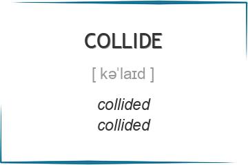 collide 3 формы глагола