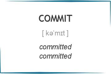 commit 3 формы глагола