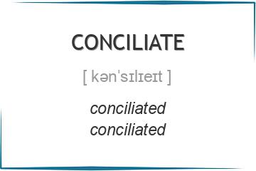 conciliate 3 формы глагола