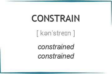 constrain 3 формы глагола