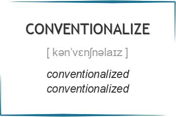 conventionalize 3 формы глагола